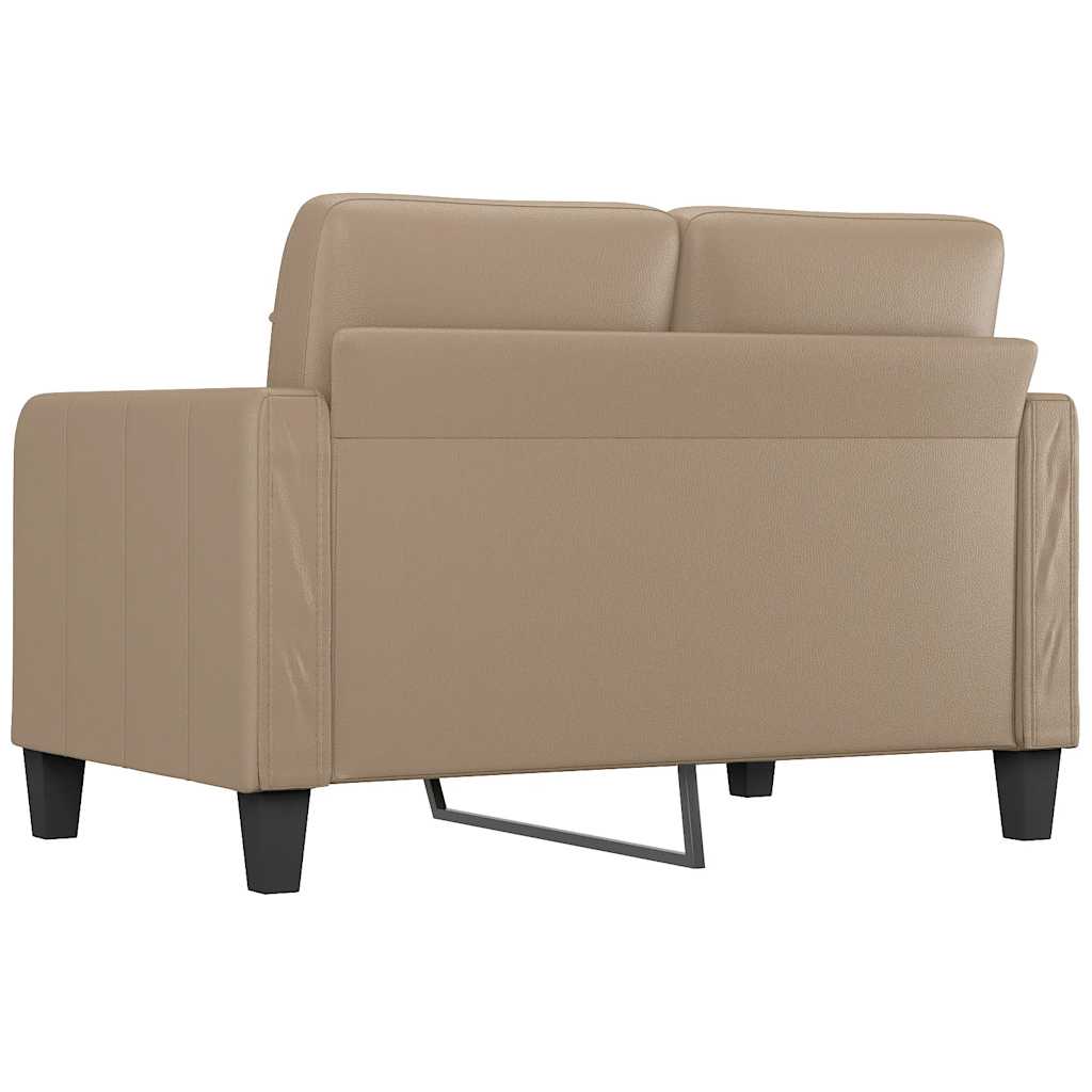 Dvosjed od tkanine boja cappuccina 120 cm od umjetne kože