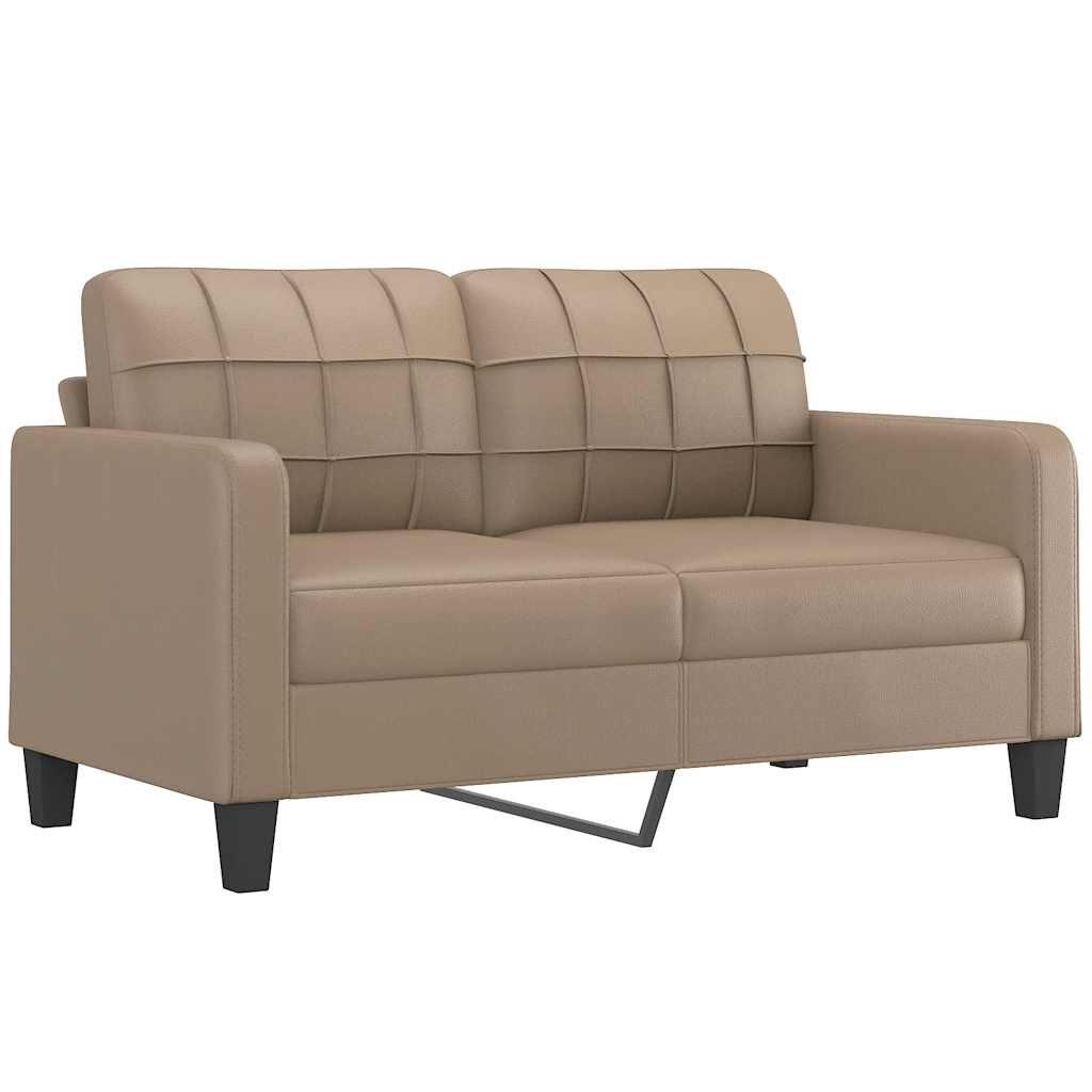 Dvosjed od tkanine cappuccina 140 cm od umjetne kože