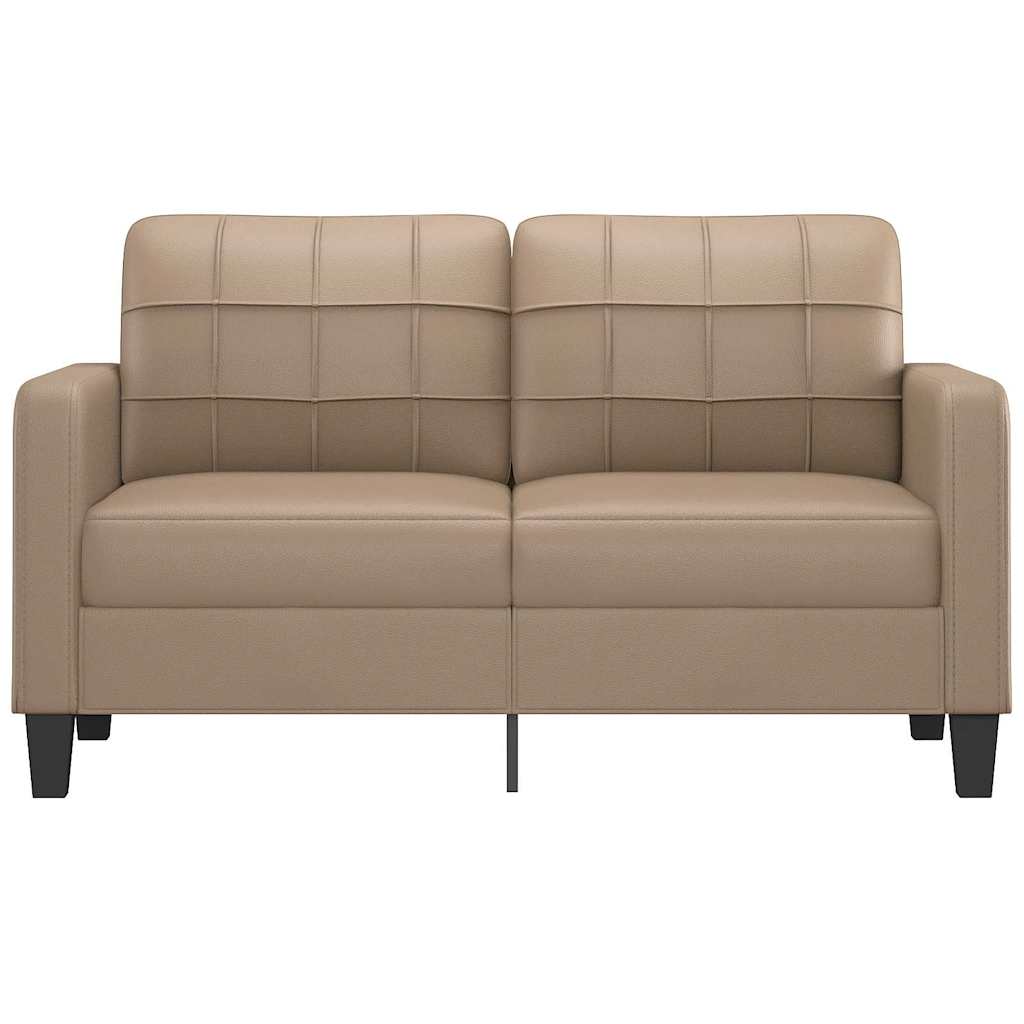 Dvosjed od tkanine cappuccina 140 cm od umjetne kože
