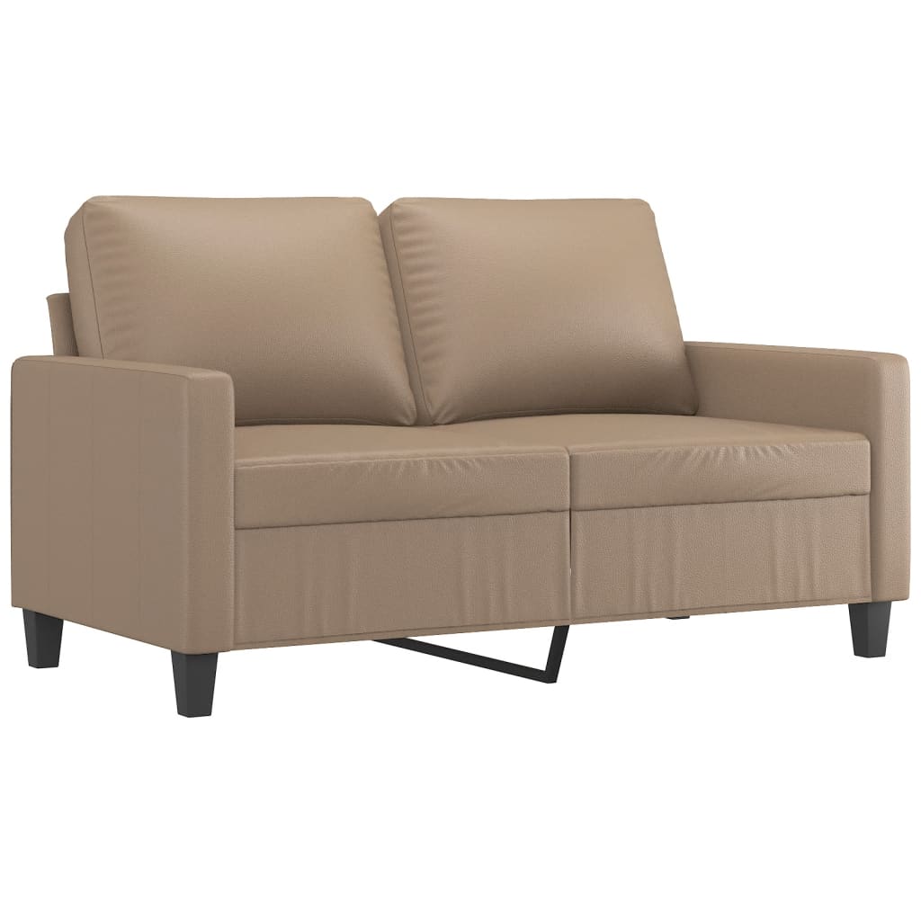 Dvosjed od tkanine boja cappuccina 120 cm od umjetne kože