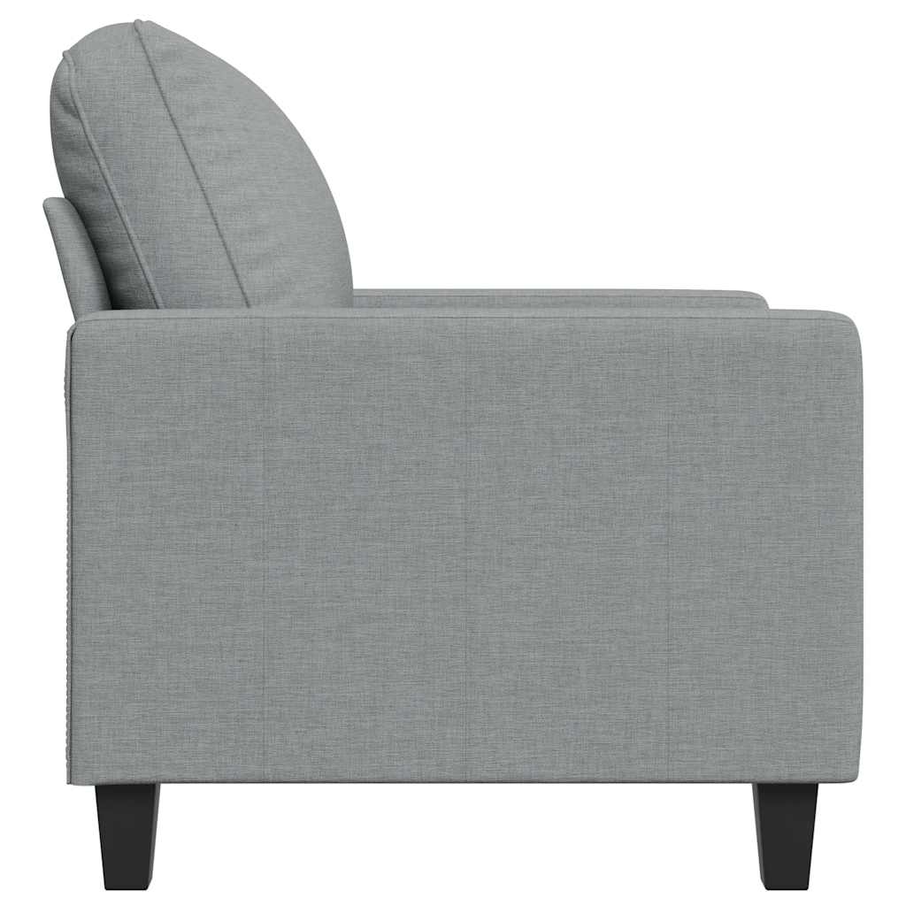 Fotelja svjetlosiva 60 cm od tkanine