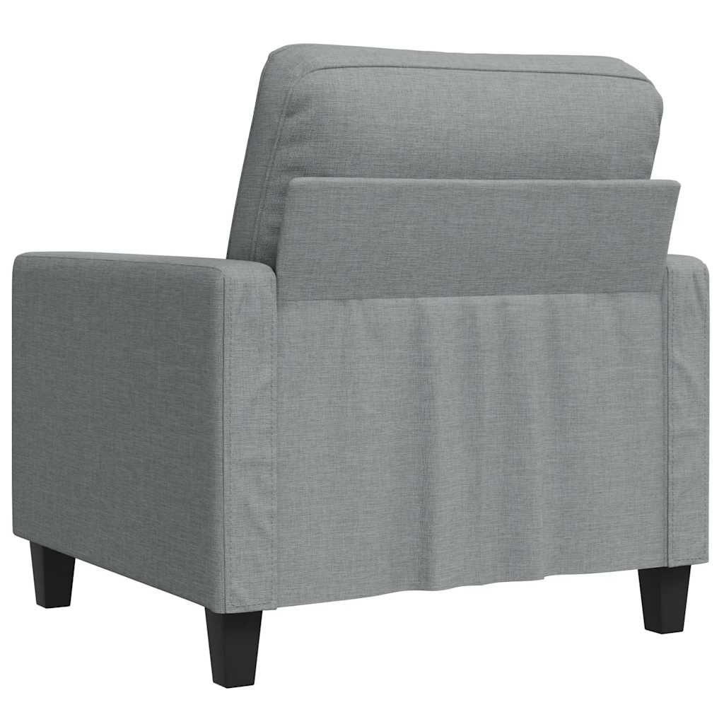 Fotelja svjetlosiva 60 cm od tkanine