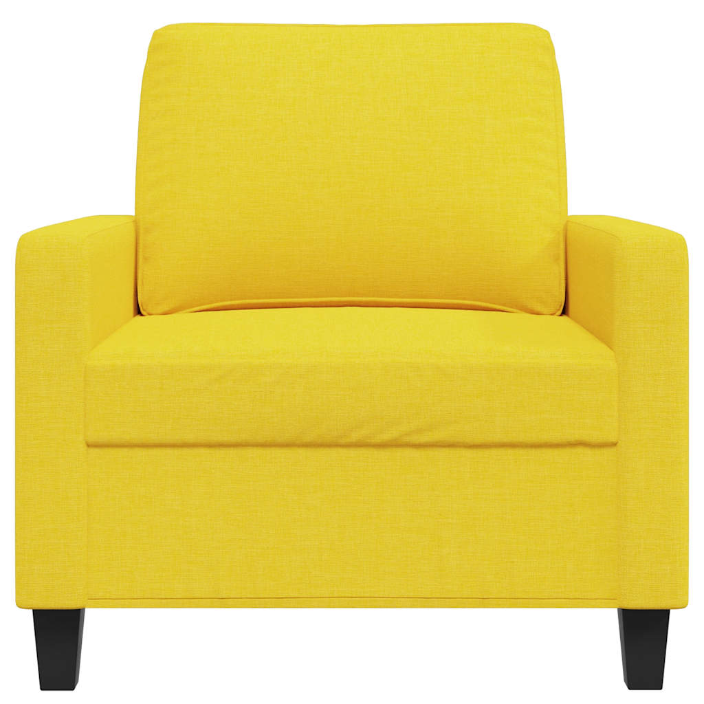 Fotelja Svjetložuta 60 cm od tkanine