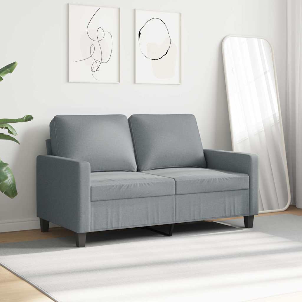 Dvosjed od tkanine svjetlosivi 120 cm Siva