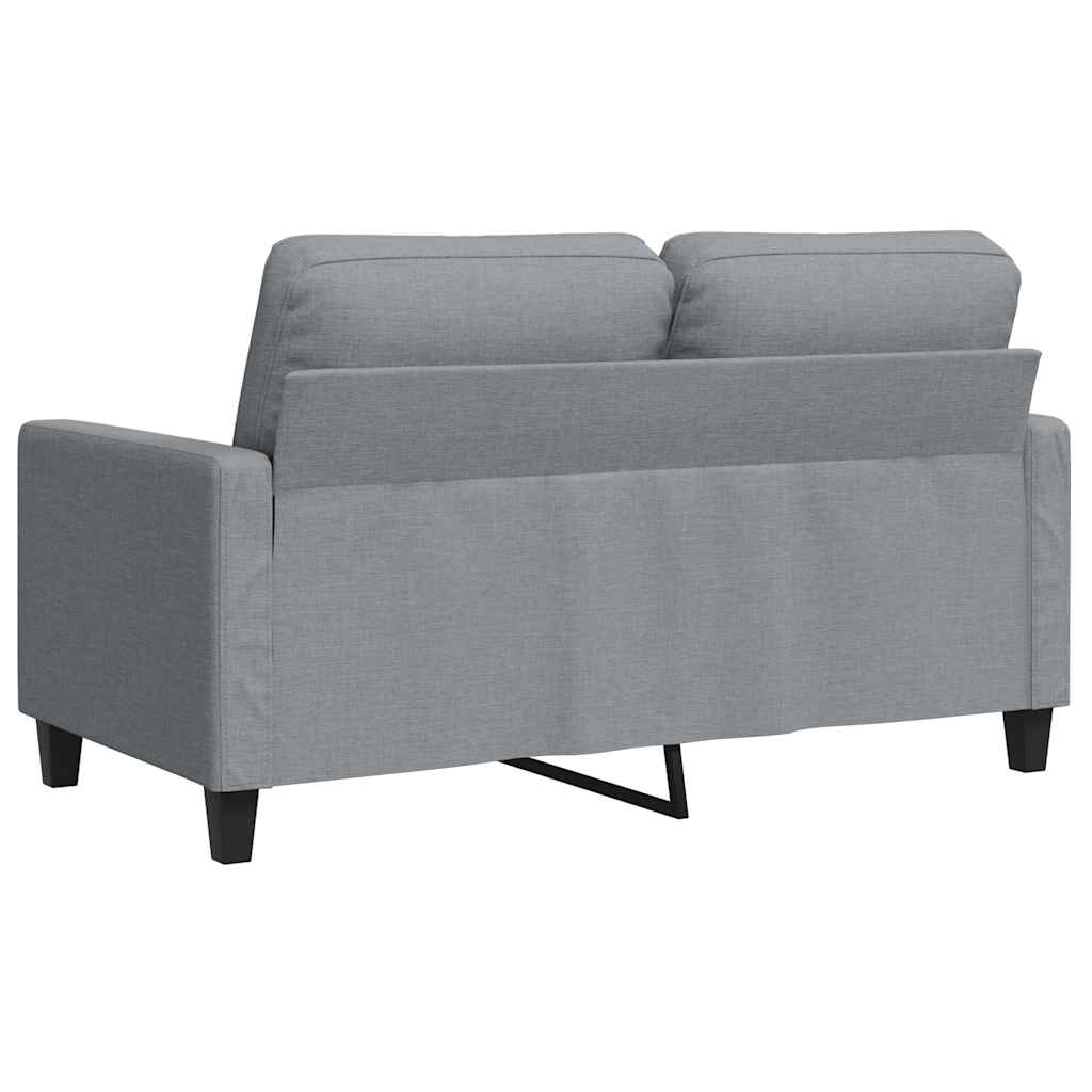 Dvosjed od tkanine svjetlosivi 120 cm Siva