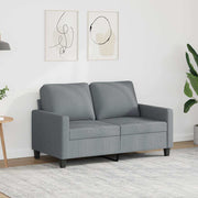 Dvosjed od tkanine svjetlosivi 120 cm Siva