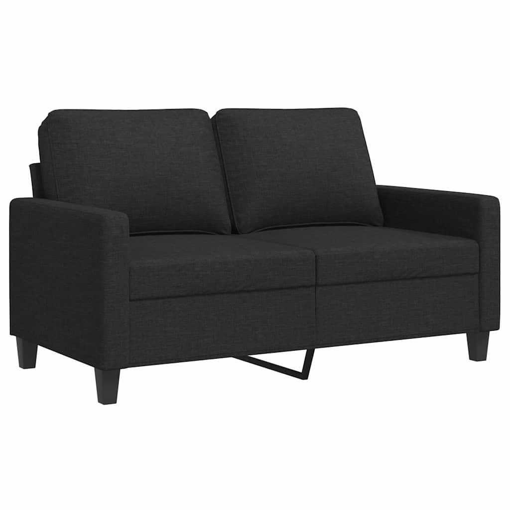 Dvosjed od tkanine crni 120 cm