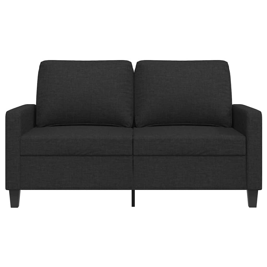 Dvosjed od tkanine crni 120 cm