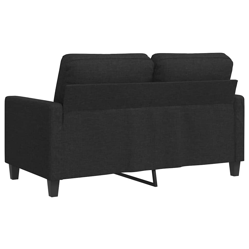 Dvosjed od tkanine crni 120 cm