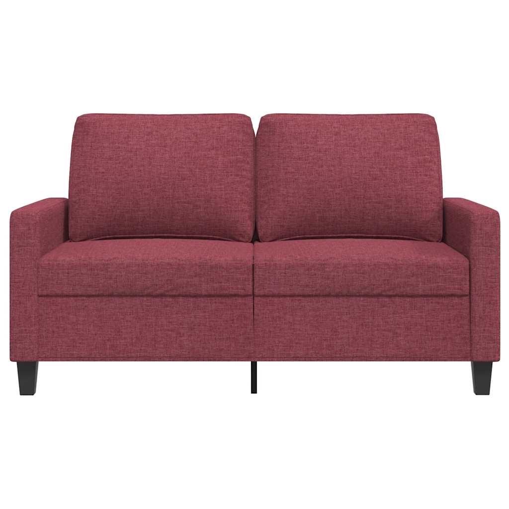 Dvosjed od tkanine crvena boja vina 120 cm