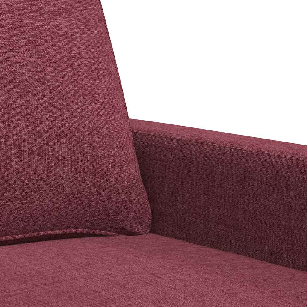 Dvosjed od tkanine crvena boja vina 120 cm