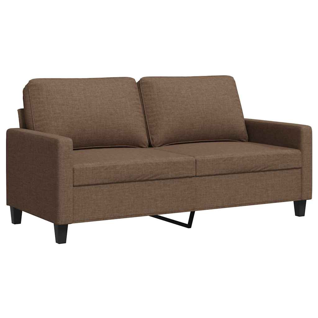 Dvosjed od tkanine smeđi 140 cm