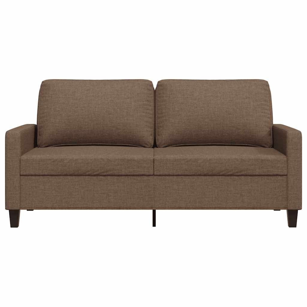 Dvosjed od tkanine smeđi 140 cm