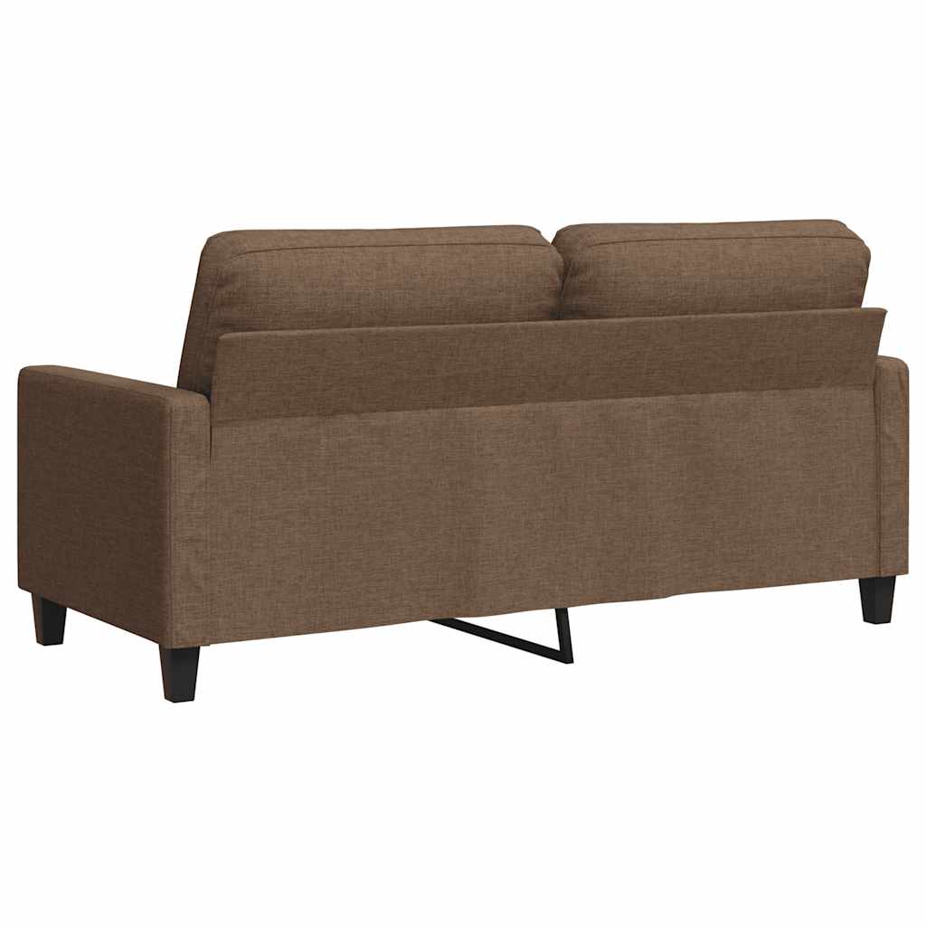 Dvosjed od tkanine smeđi 140 cm
