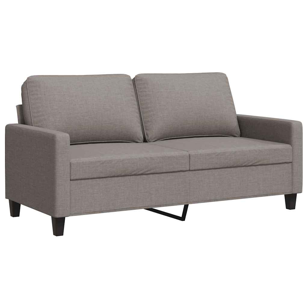 Dvosjed od tkanine smeđesivi 140 cm