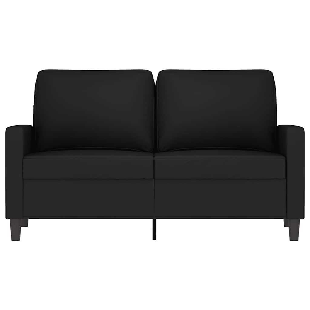 Dvosjed crni 120 cm baršunasti