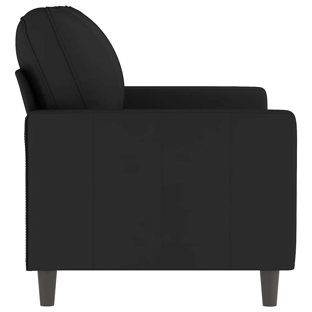 Dvosjed crni 120 cm baršunasti