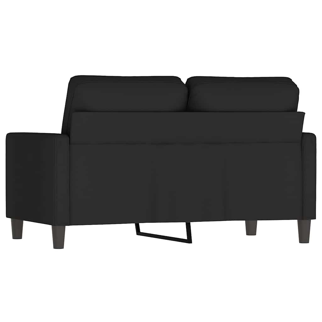 Dvosjed crni 120 cm baršunasti