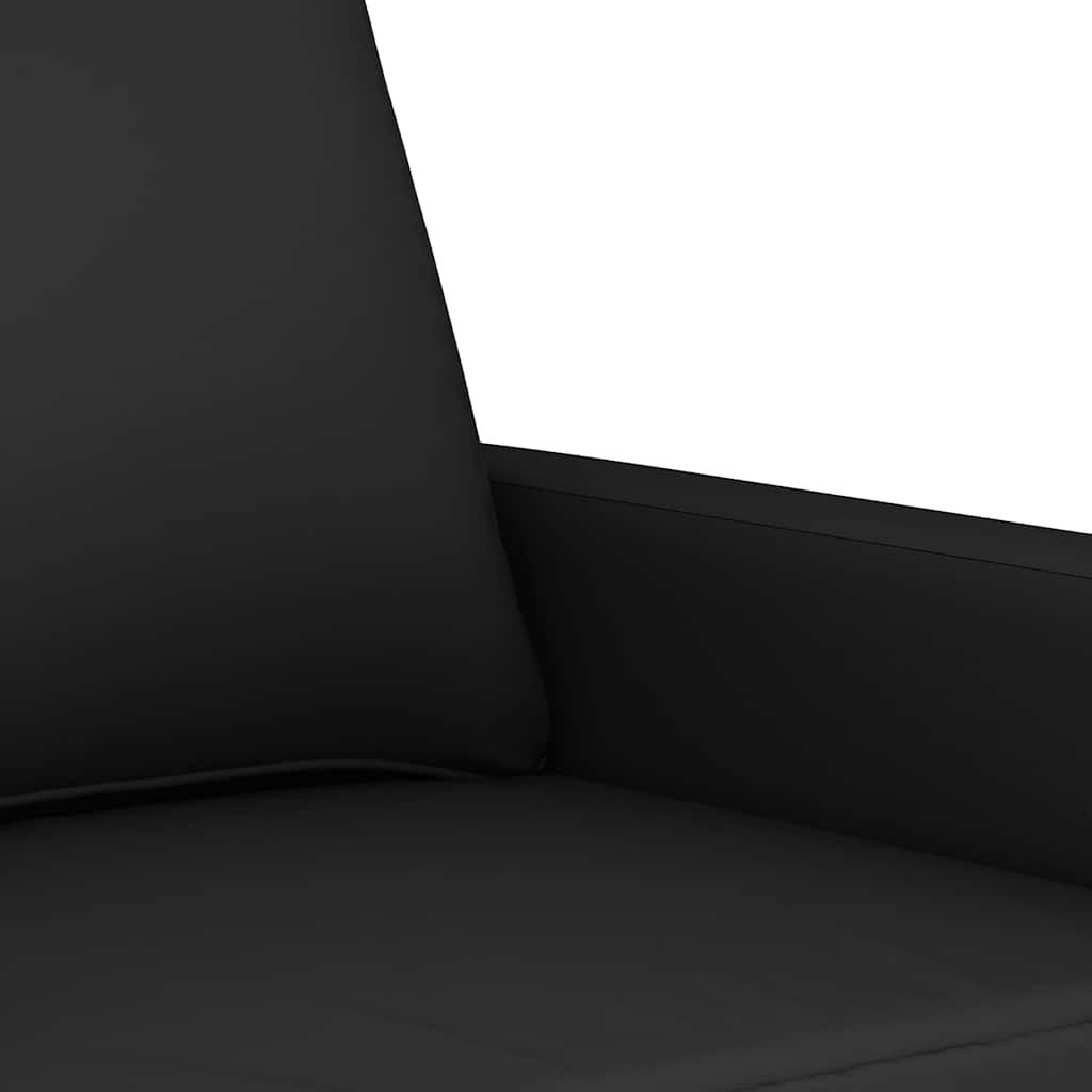 Dvosjed crni 120 cm baršunasti