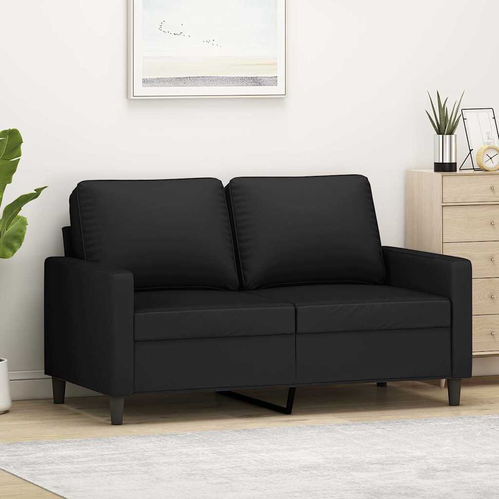 Dvosjed crni 120 cm baršunasti