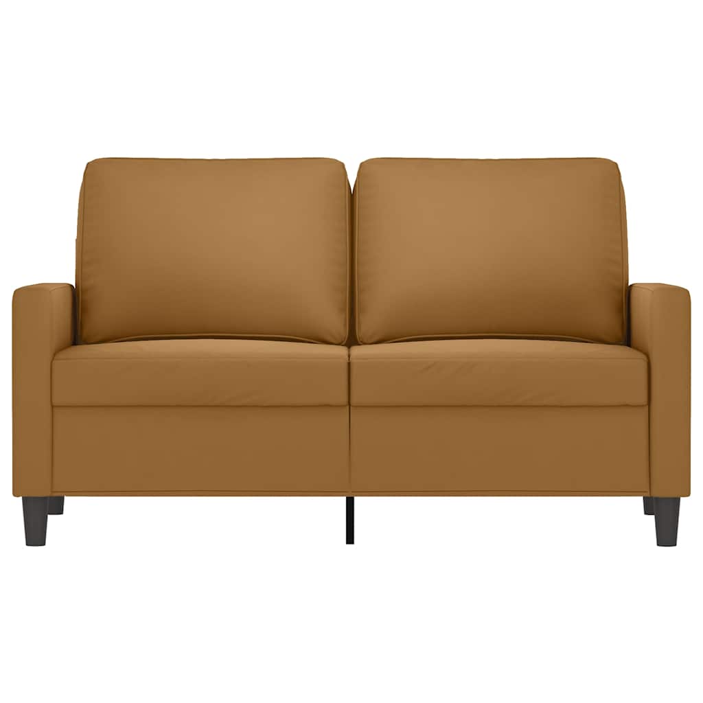 Dvosjed smeđi 120 cm baršunasti