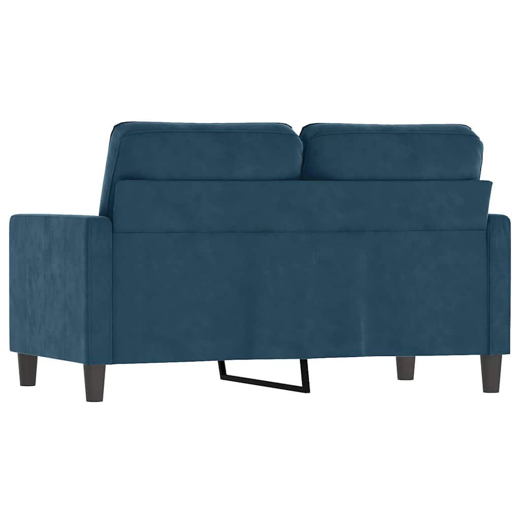 Dvosjed Plava 120 cm baršunasti