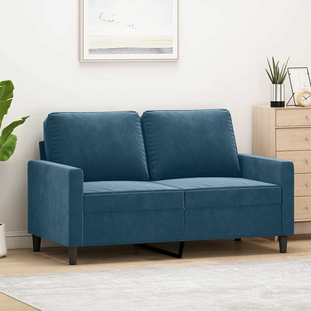 Dvosjed Plava 120 cm baršunasti