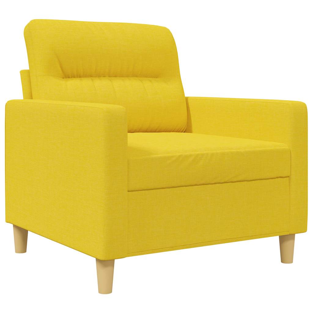 Fotelja Svjetložuta 60 cm od tkanine