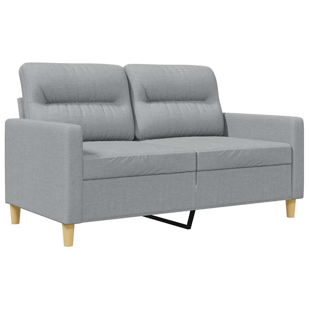 Dvosjed od tkanine svjetlosivi 120 cm