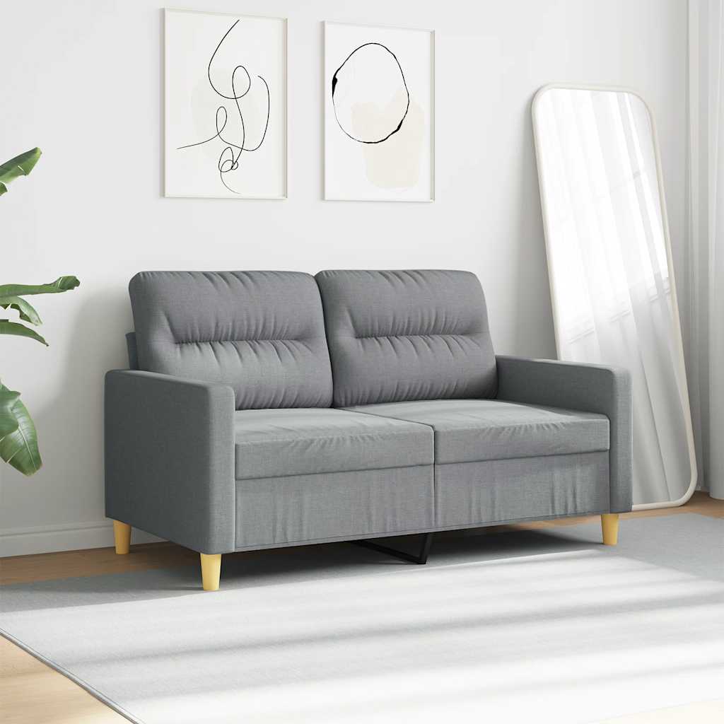 Dvosjed od tkanine svjetlosivi 120 cm