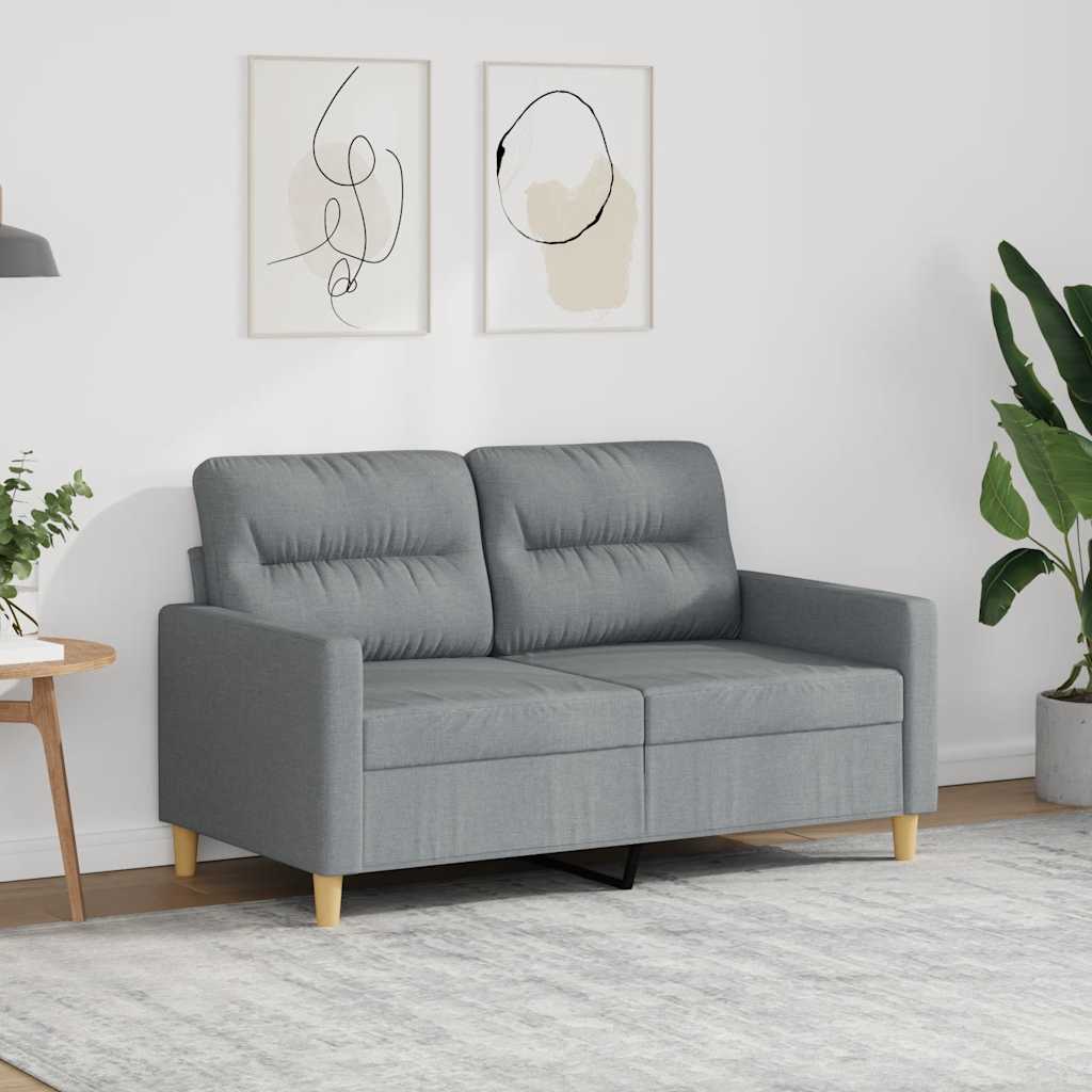 Dvosjed od tkanine svjetlosivi 120 cm