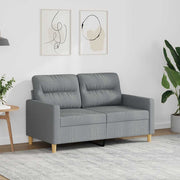 Dvosjed od tkanine svjetlosivi 120 cm