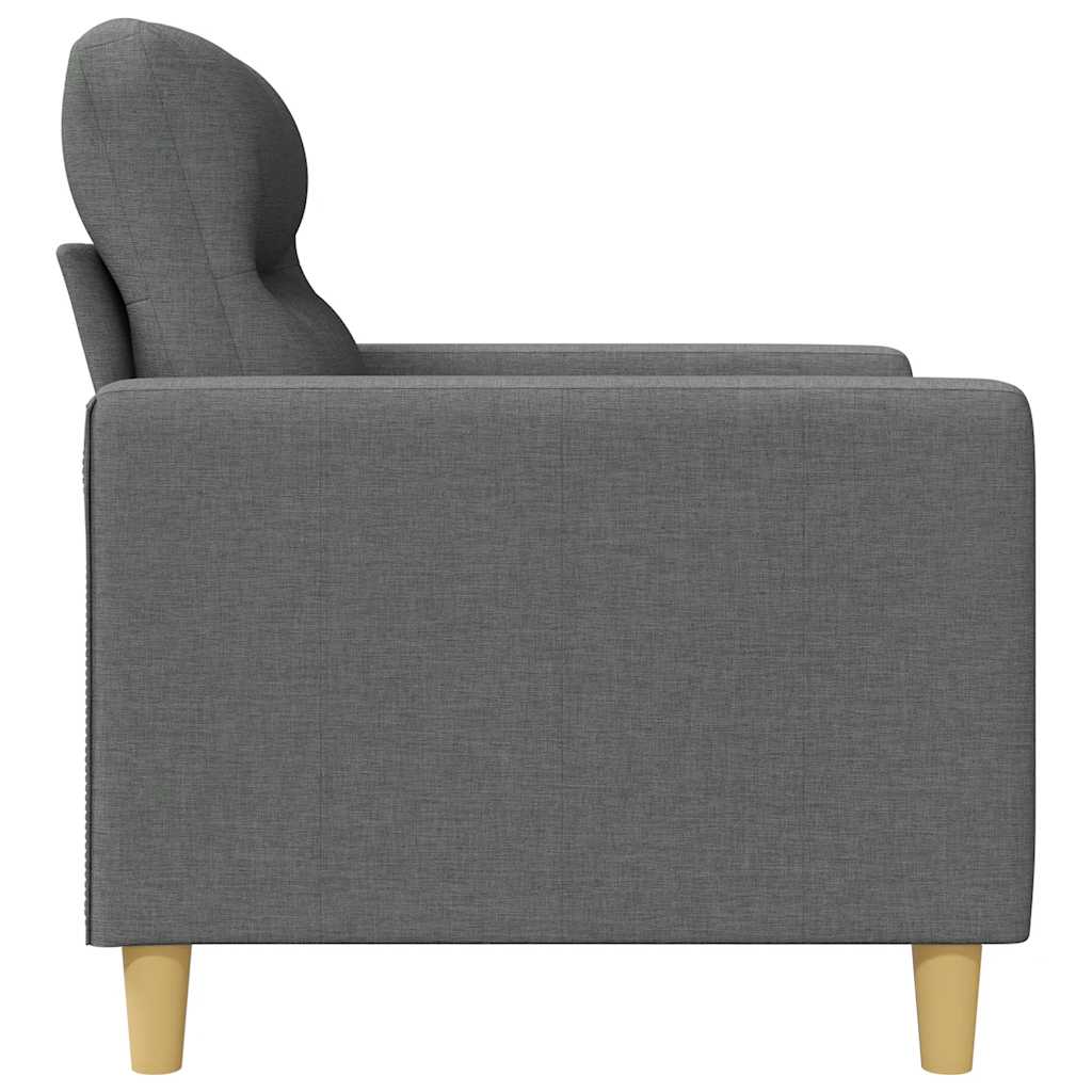 Dvosjed od tkanine tamnosivi 120 cm