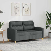 Dvosjed od tkanine tamnosivi 120 cm