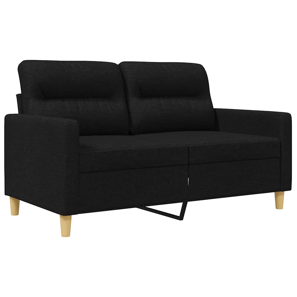 Dvosjed od tkanine crni 120 cm