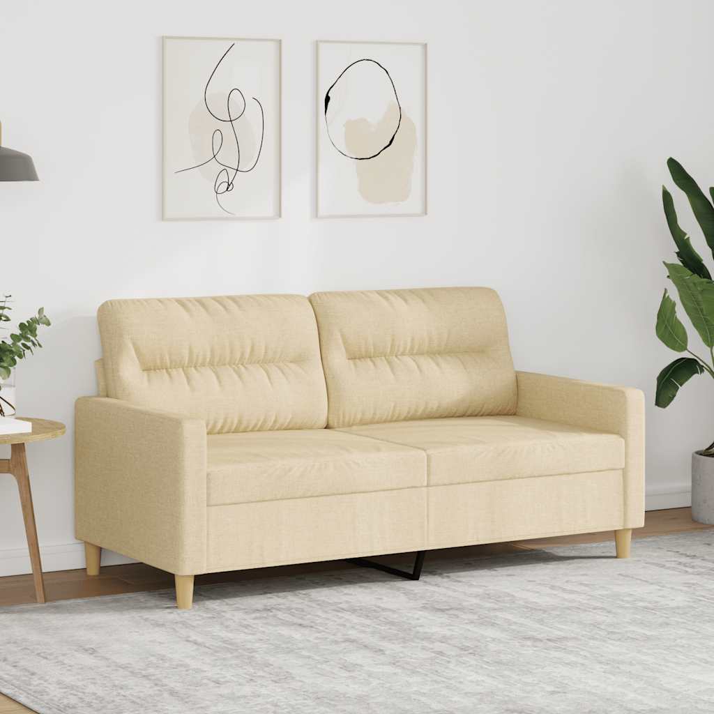 Dvosjed od tkanine krem 140 cm