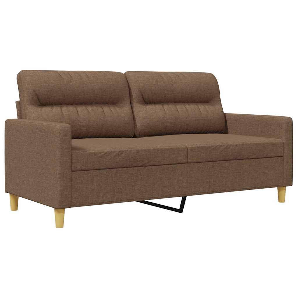 Dvosjed od tkanine smeđi 140 cm