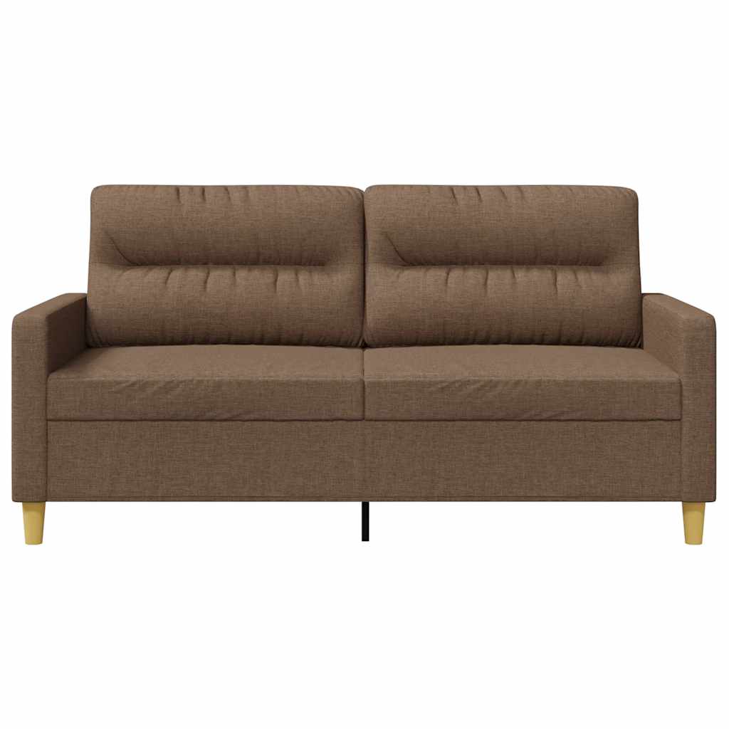 Dvosjed od tkanine smeđi 140 cm