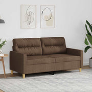 Dvosjed od tkanine smeđi 140 cm