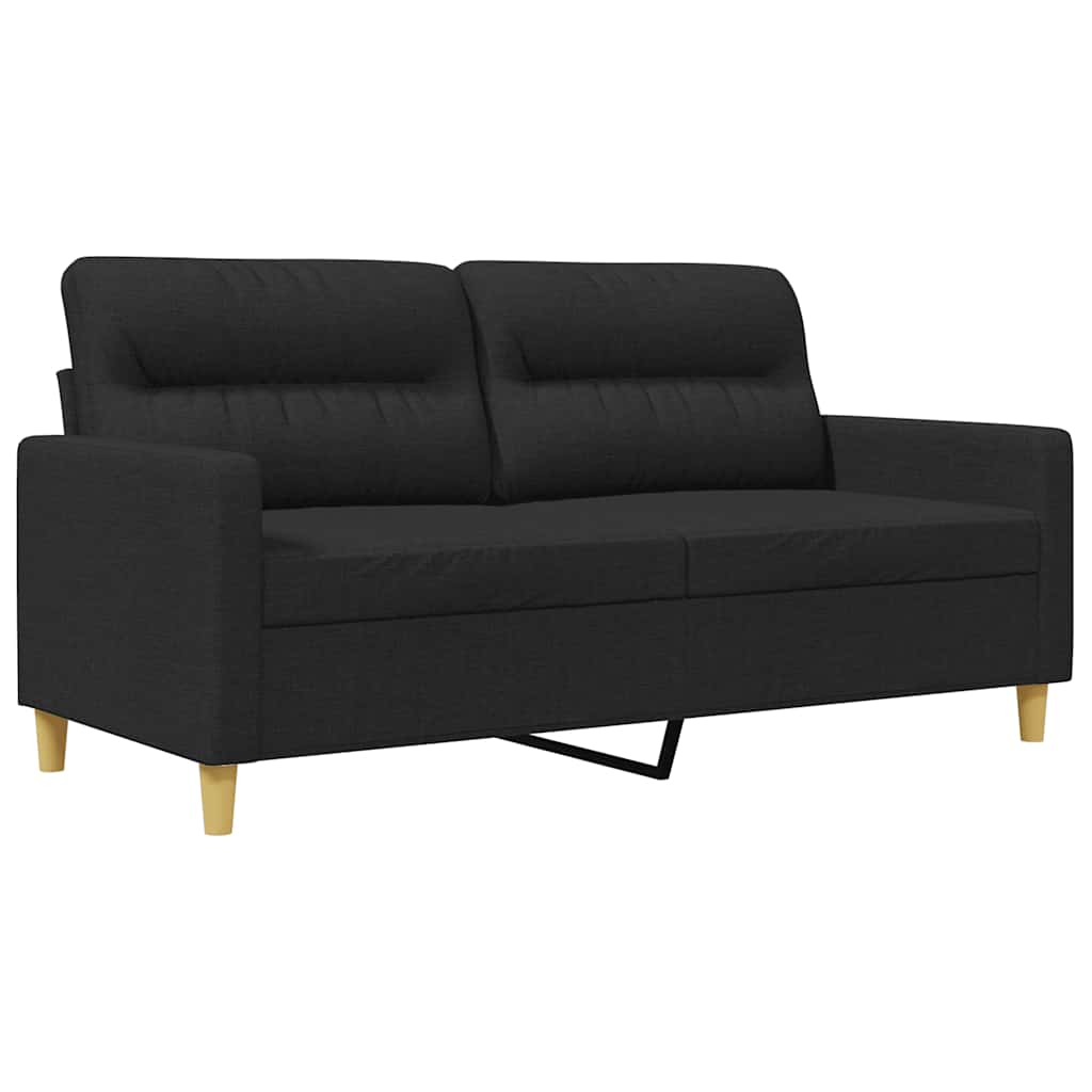 Dvosjed od tkanine crni 140 cm