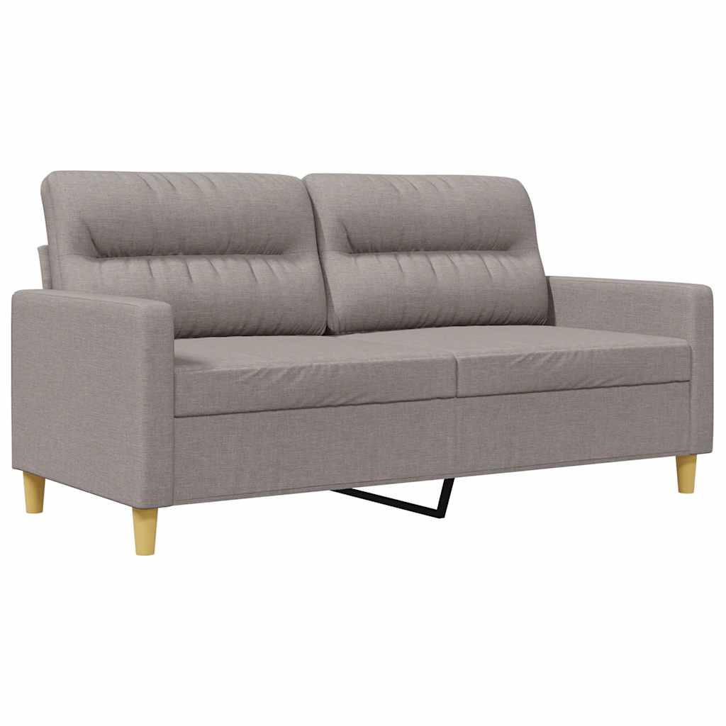 Dvosjed od tkanine smeđesivi 140 cm