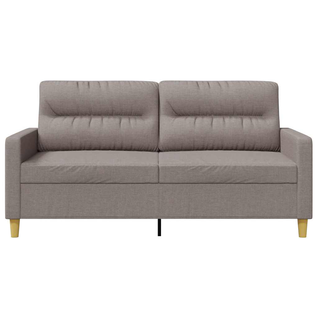 Dvosjed od tkanine smeđesivi 140 cm