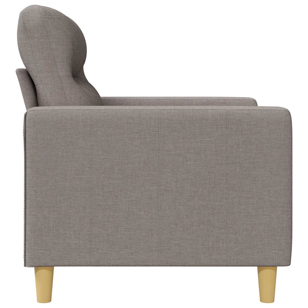 Dvosjed od tkanine smeđesivi 140 cm