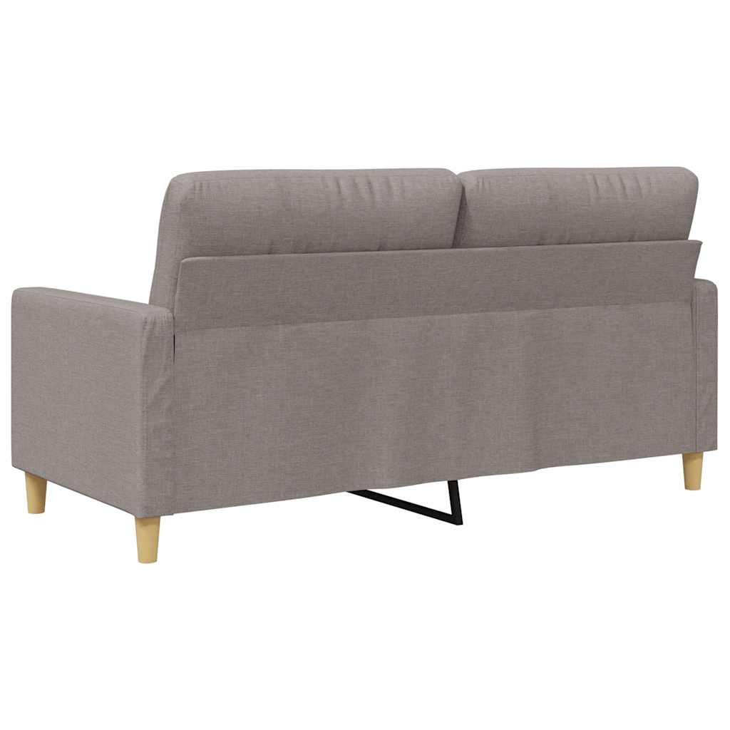 Dvosjed od tkanine smeđesivi 140 cm