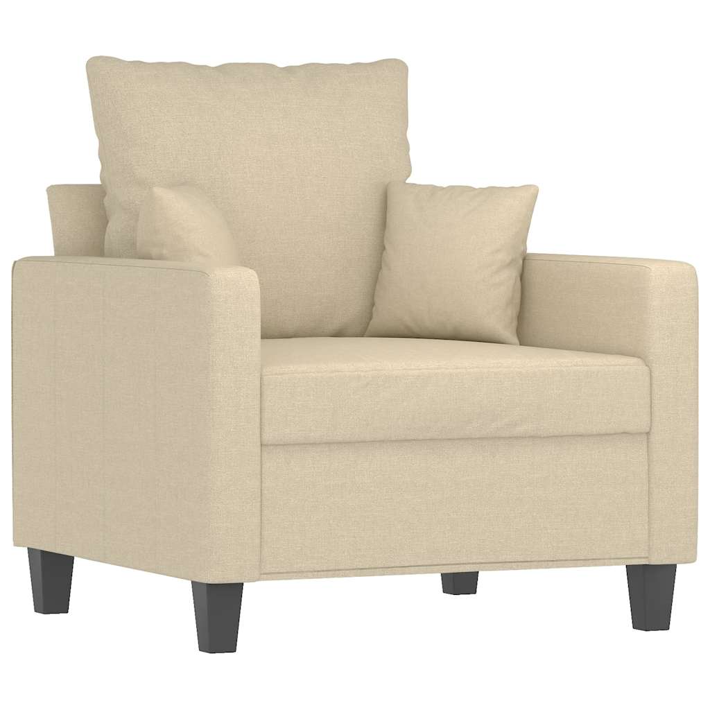 Fotelja krem 60 cm Tkanina