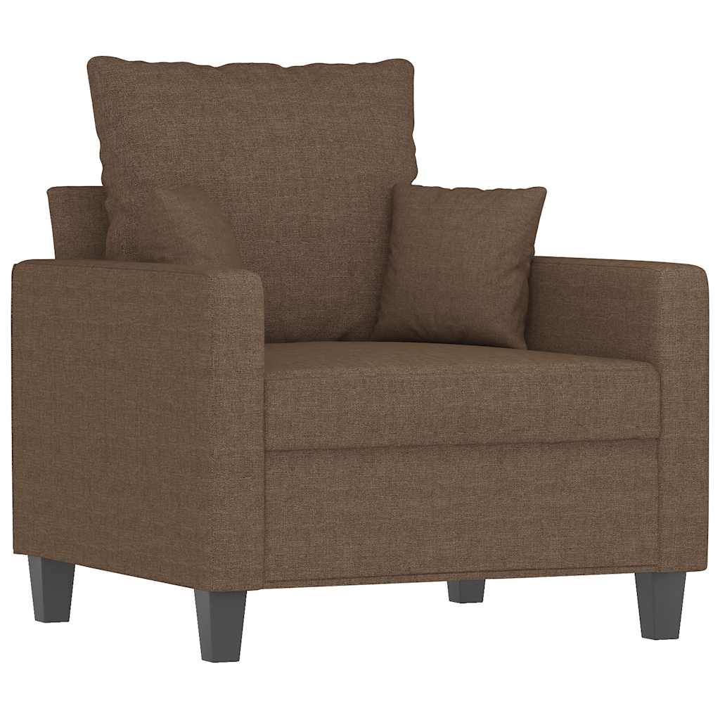 Fotelja smeđa 60 cm od tkanine