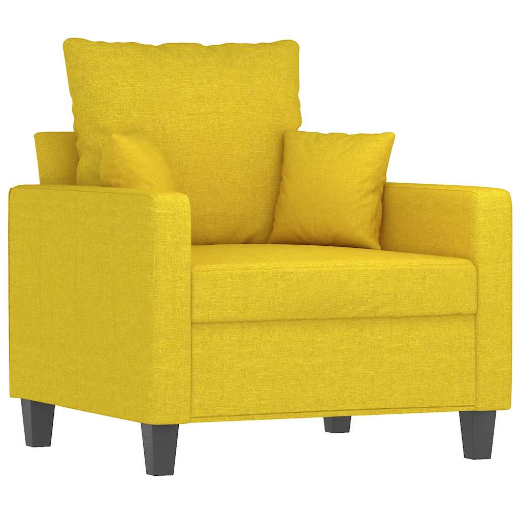 Fotelja Svjetložuta 60 cm od tkanine