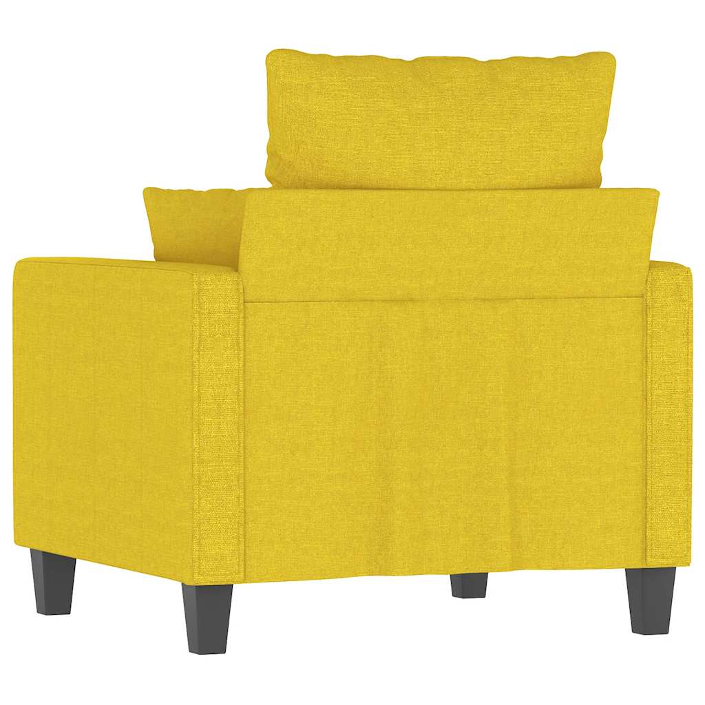 Fotelja Svjetložuta 60 cm od tkanine