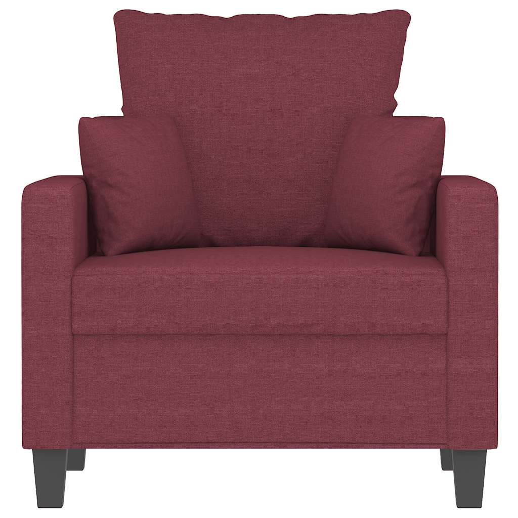 Fotelja crvena boja vina 60 cm od tkanine
