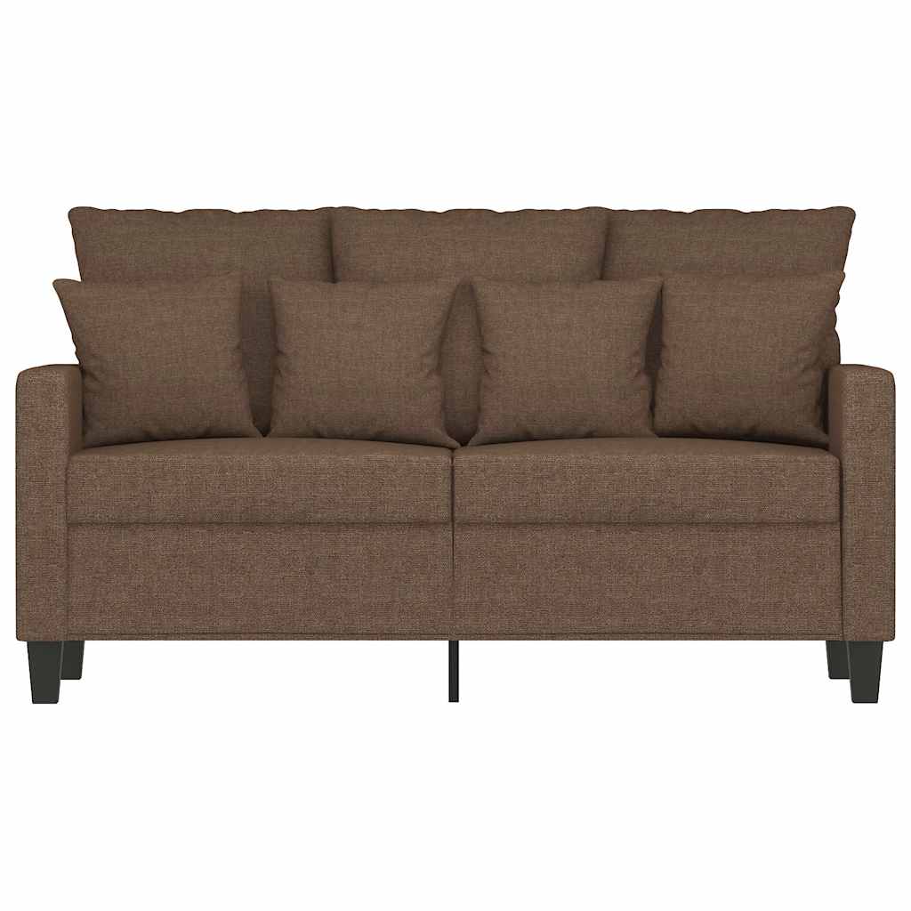Dvosjed od tkanine smeđi 120 cm
